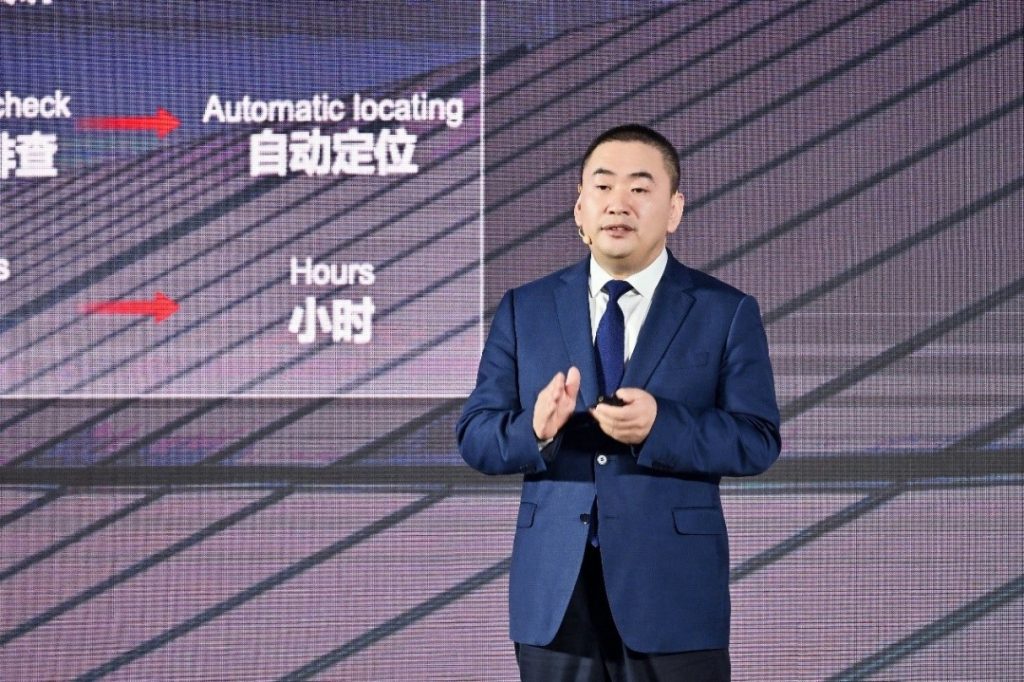 David Sun, Vice President of Huawei and CEO of the Electric Power Digitalization BU, Huawei delivered a keynote speech at Huawei Connect 2024, Shanghai.